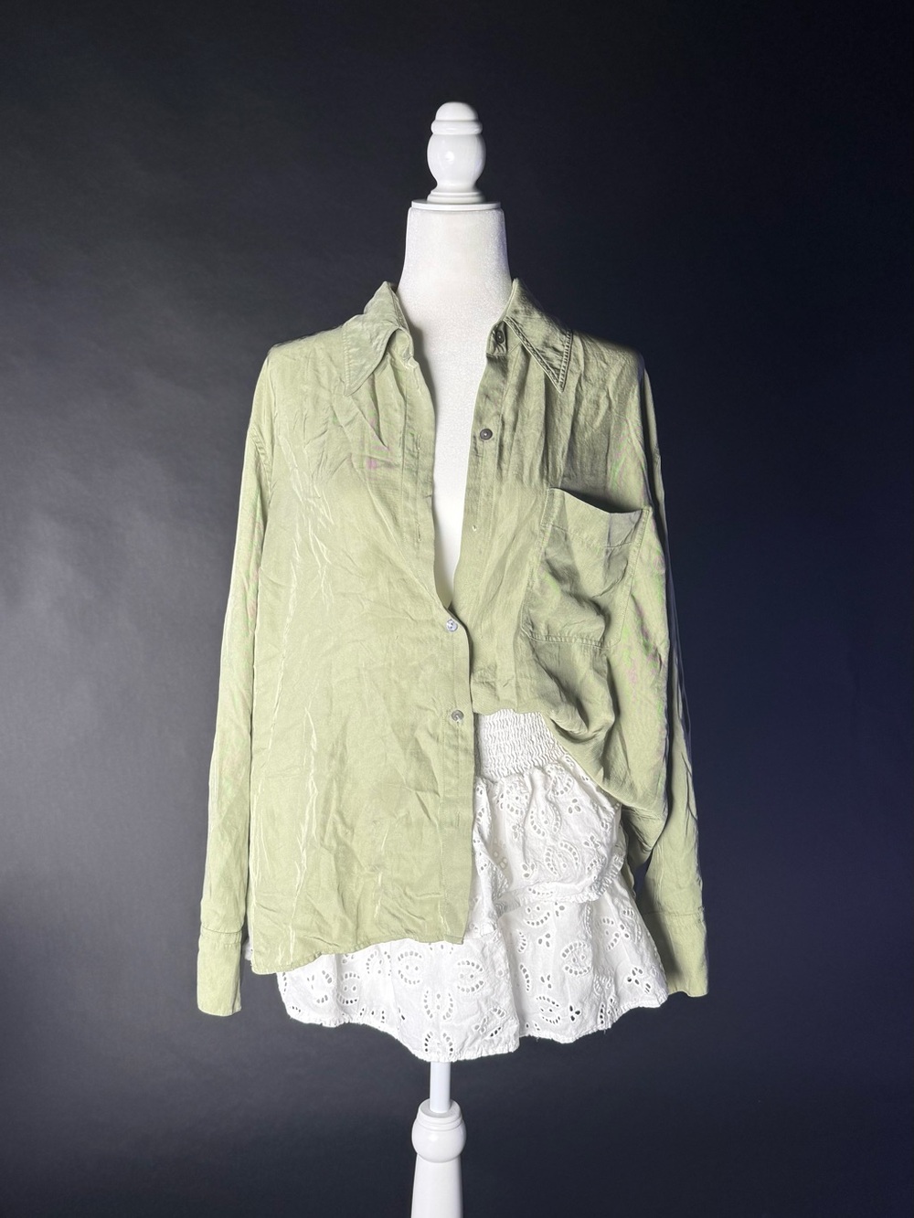 Vince Sage Green Shirt